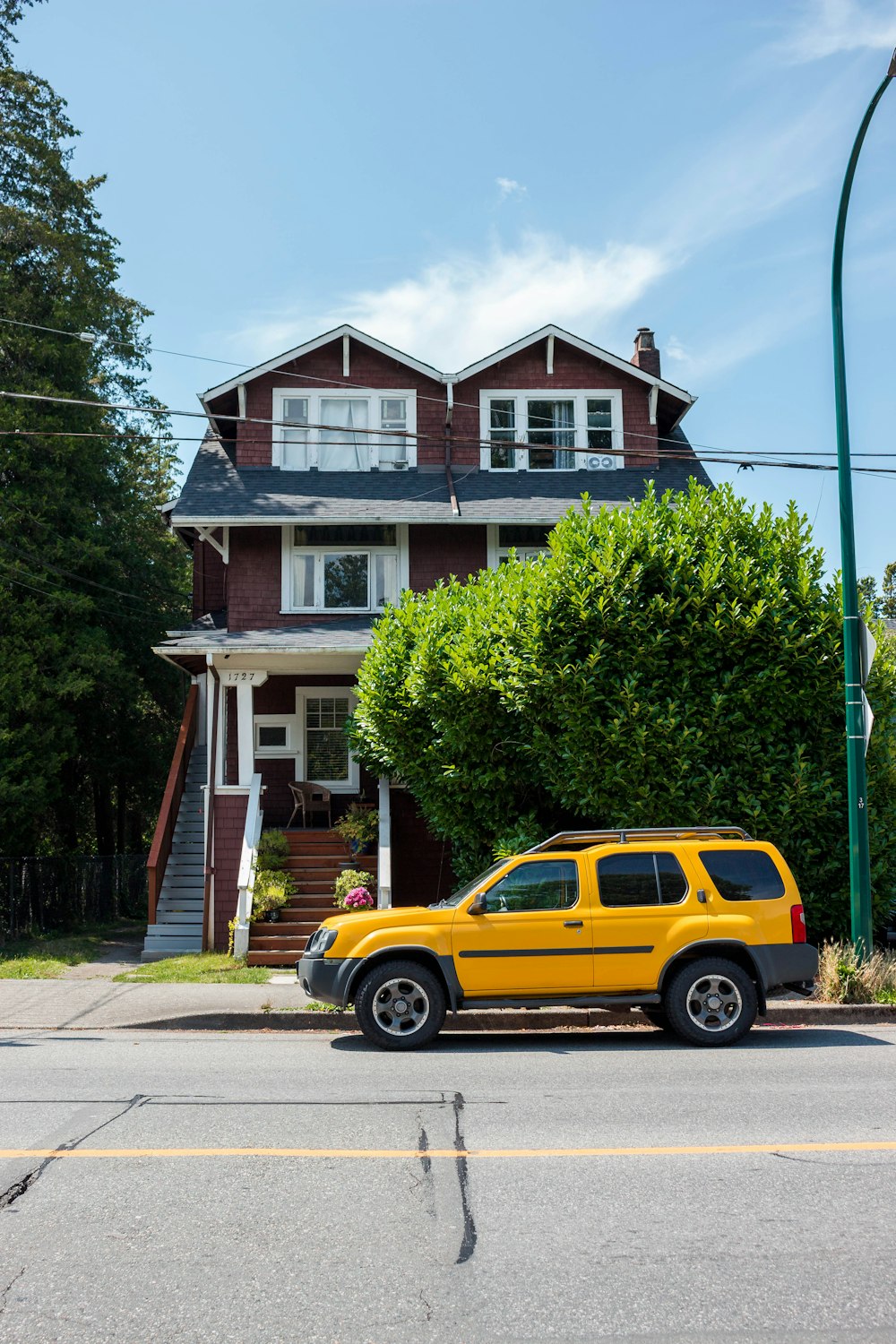 yellow SUV