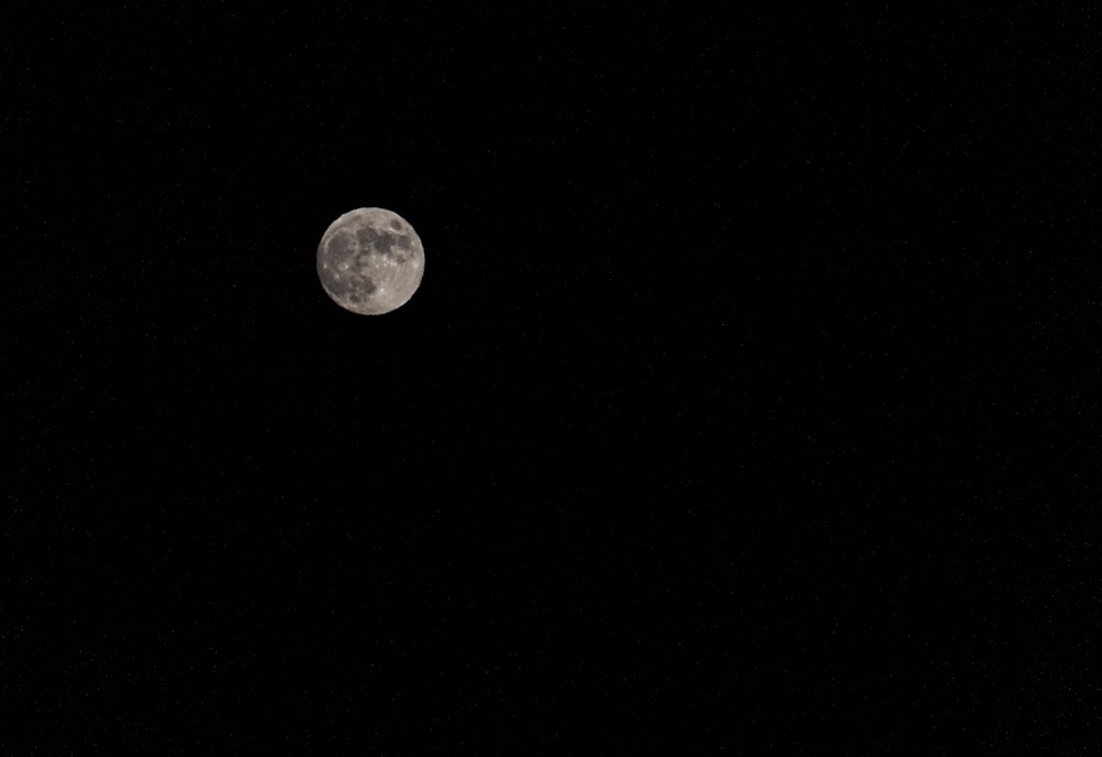 full moon during nighttime