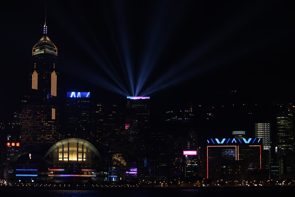 city scenery during nighttime