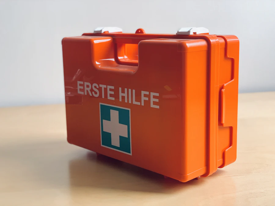 Borsa professionale con dotazioni per il primo soccorso