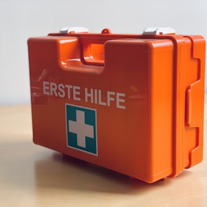 orange Erste Hilfe med kit