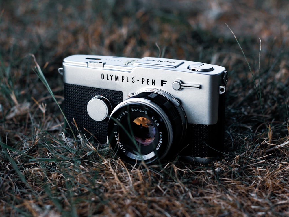 gray compact camera