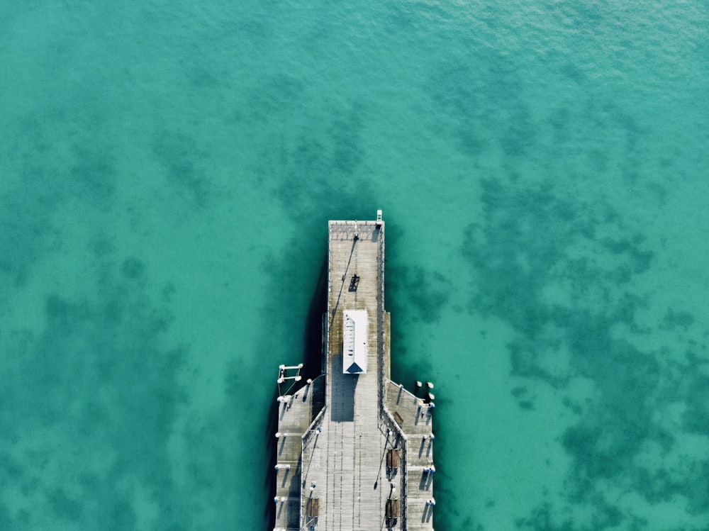 aerial view of dock