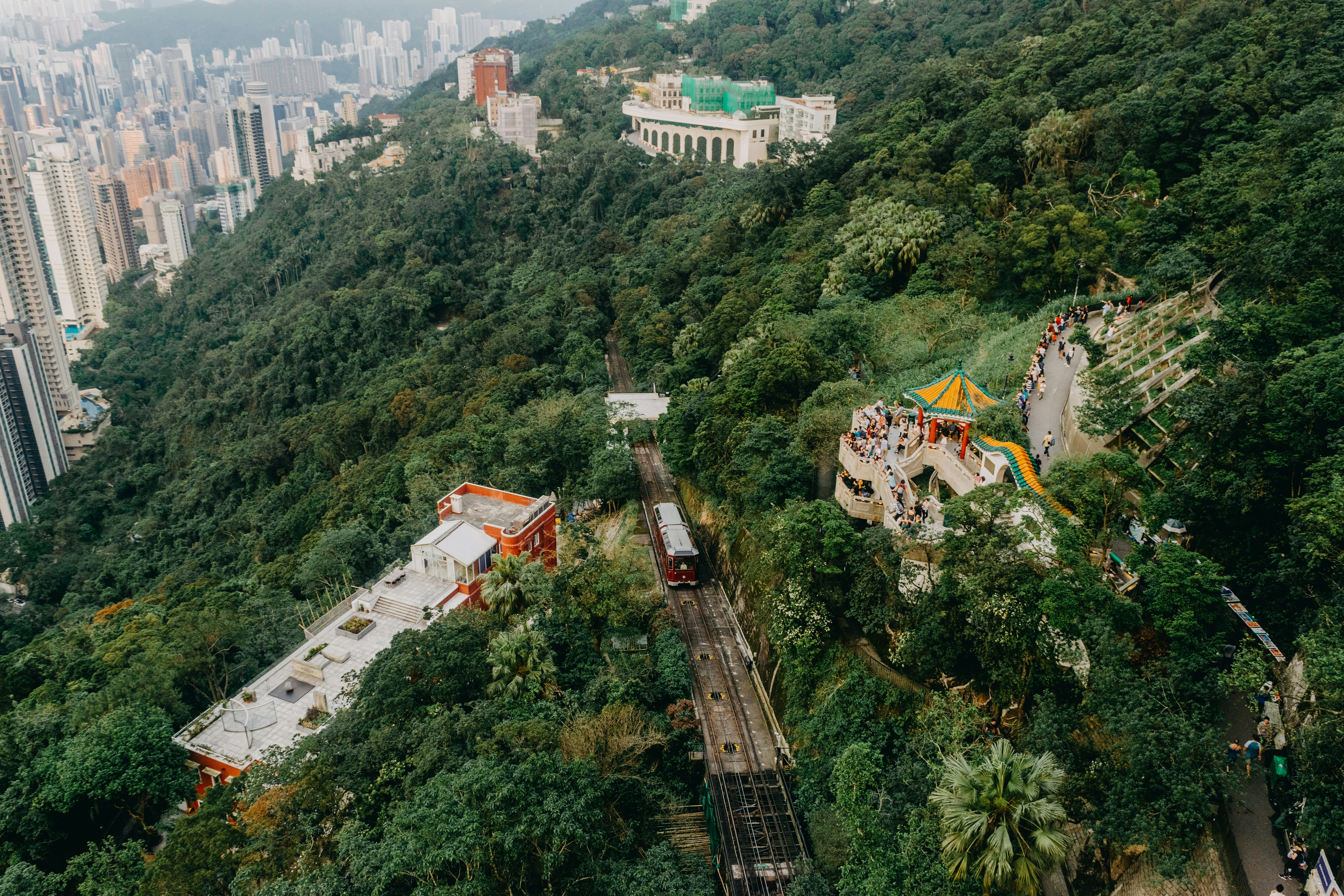 aerial photography of green mountain