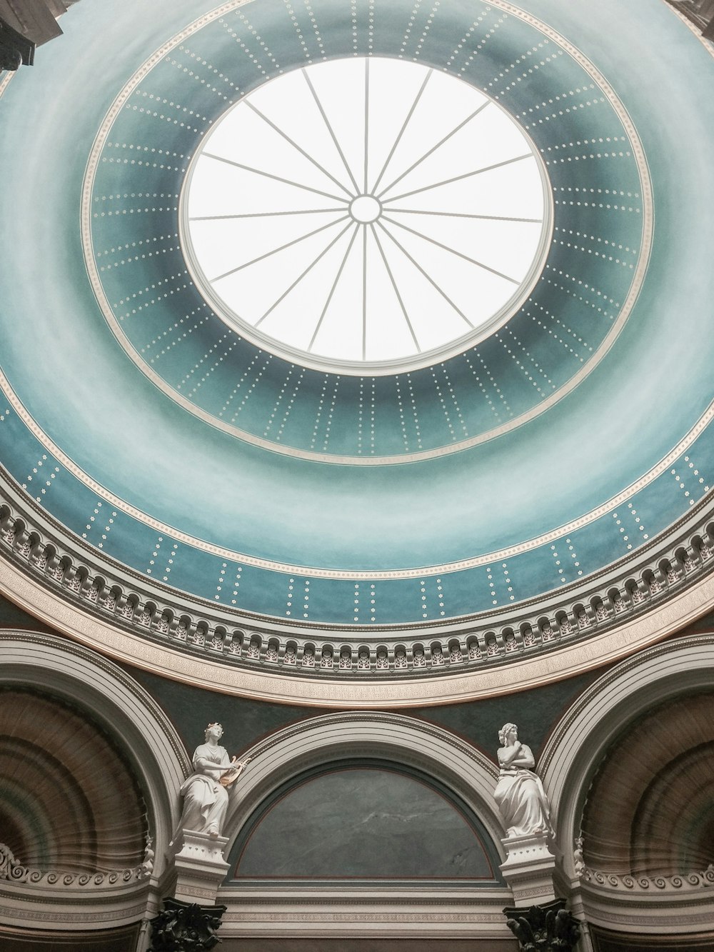 low-angle photography of domed building