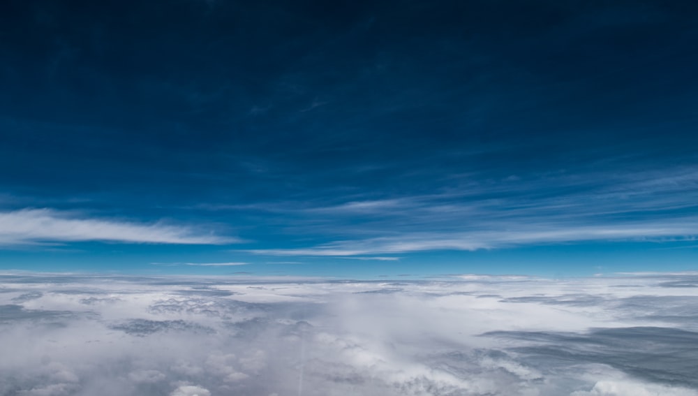 a view of the clouds from an airplane