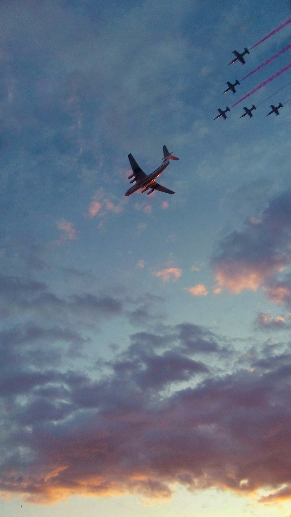 airplane on sky