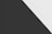 A minimalist composition featuring a diagonal division between two solid colors, black on the left and white on the right. The sharp contrast and clean lines create a striking geometric effect.