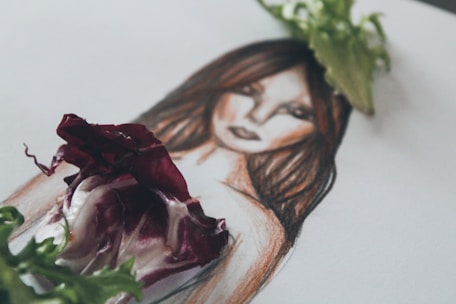 Illustration showing ovaries with cysts and hormonal imbalance in a woman.