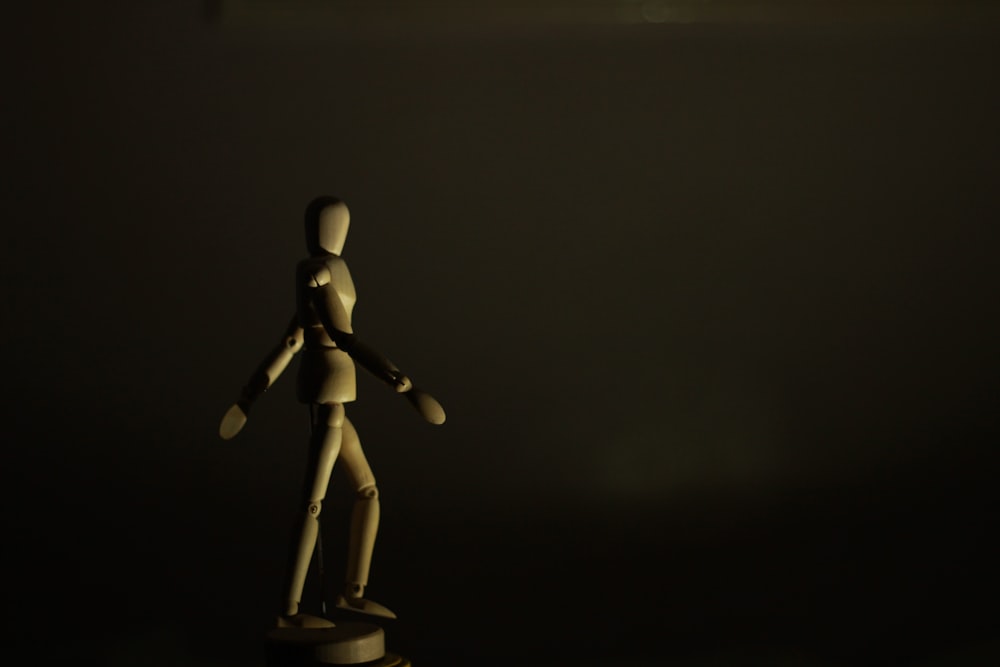 brown stickman figurine