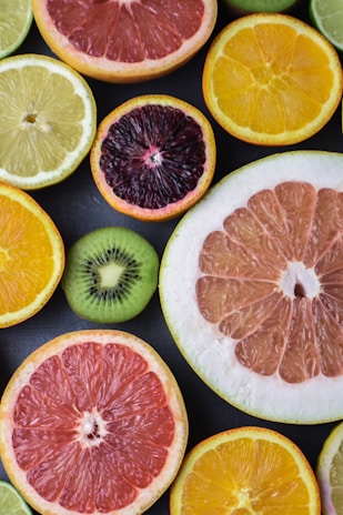 variety of sliced fruits