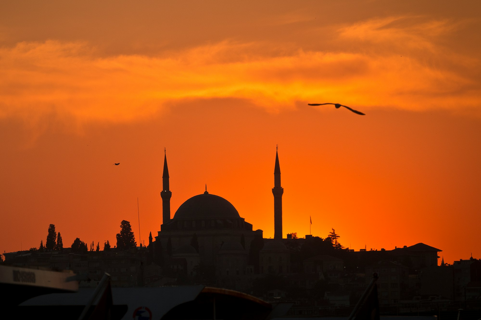 Grand Mosque at Sunset in Istanbul, Turkey