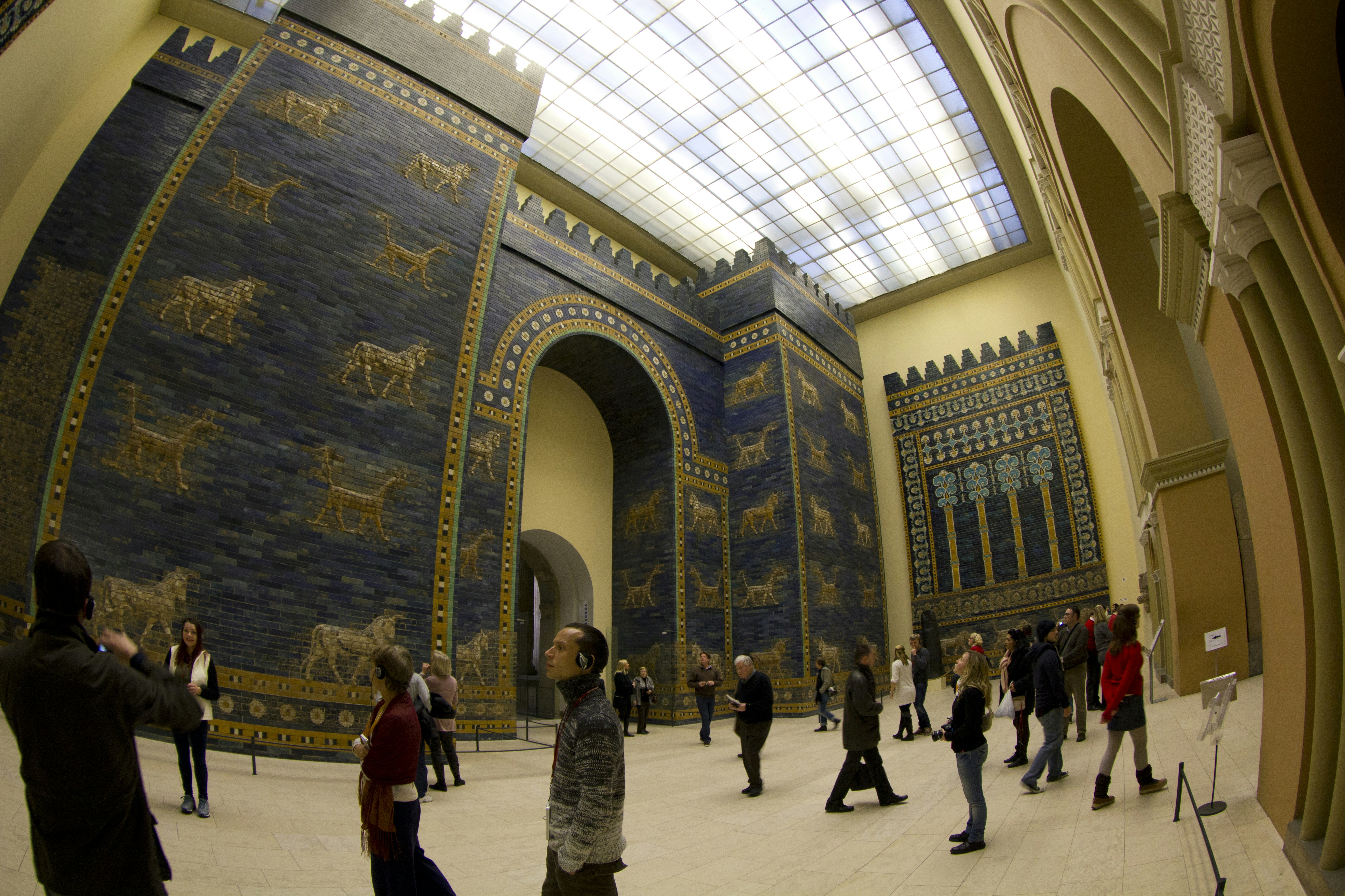 Gate of Babylon in Pergamon Museum in Berlin, Germany