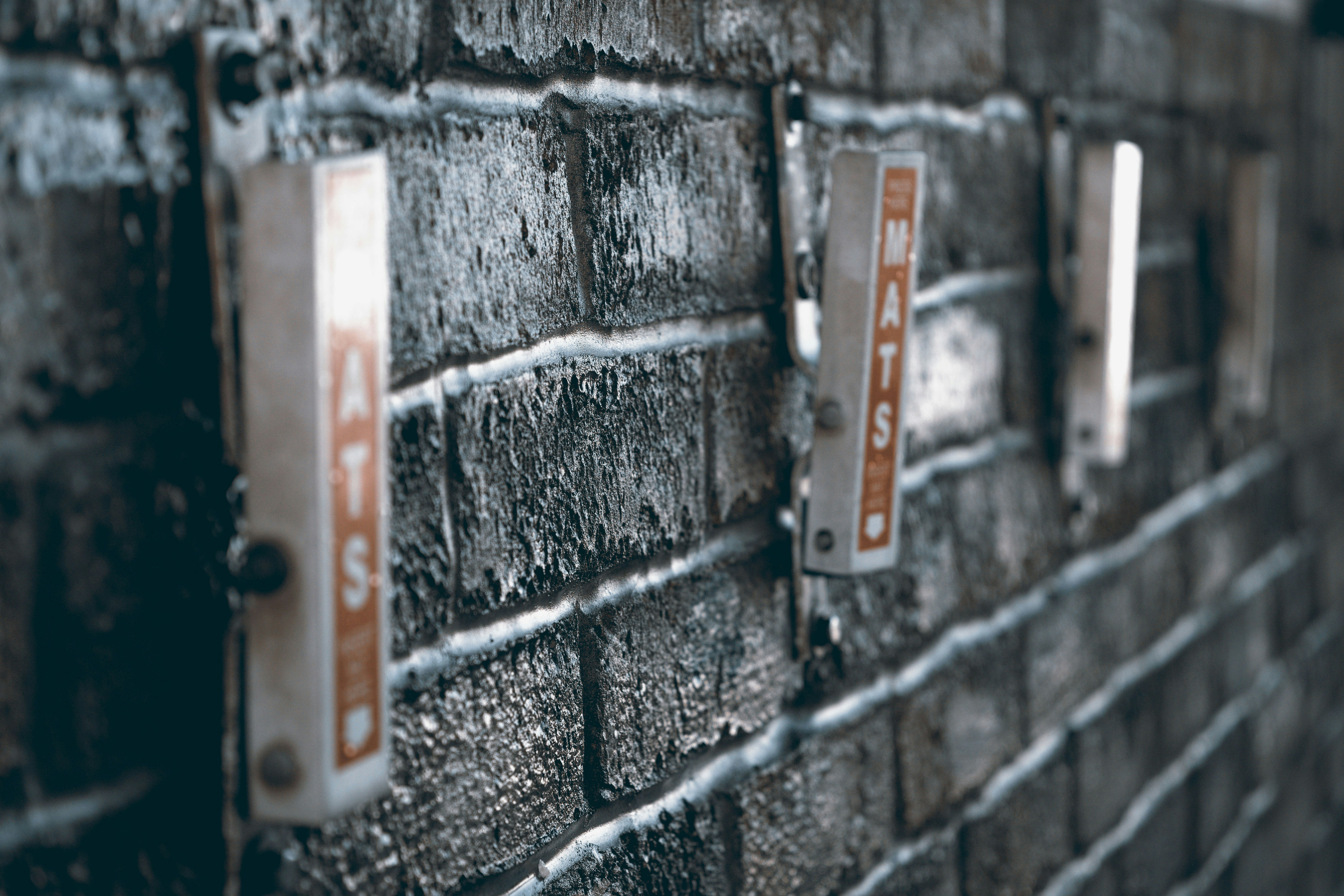 closeup photo of wall-mounted ATS