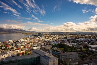 A colorful cityscape showing affordable housing options for expats.