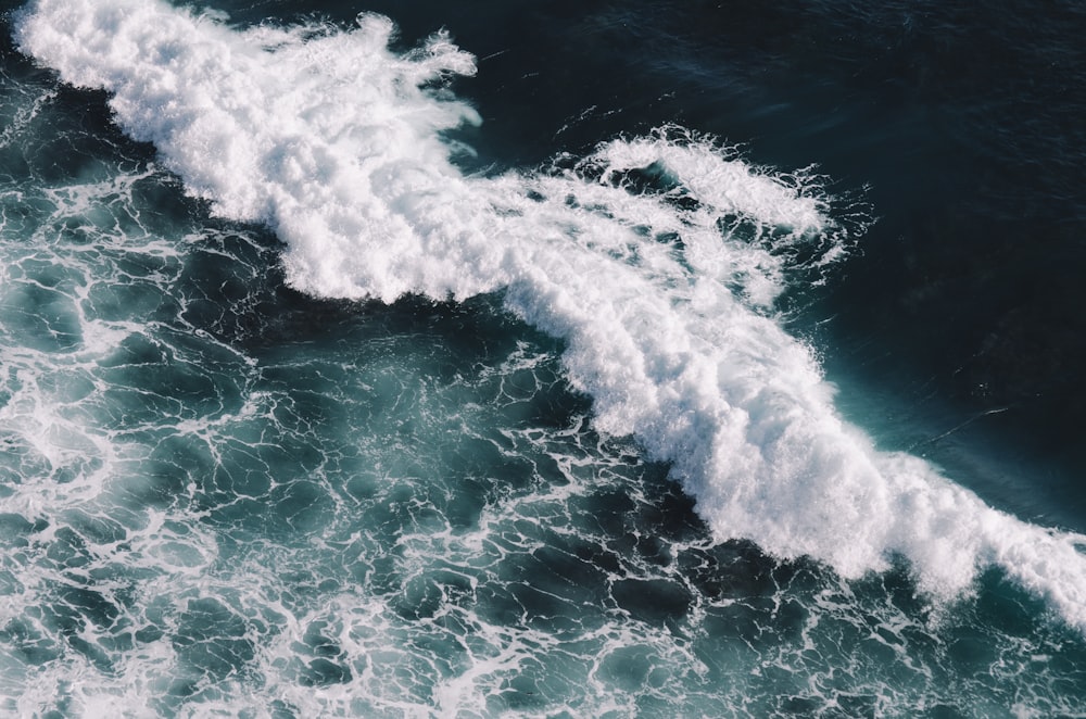 aerial photo of ocean