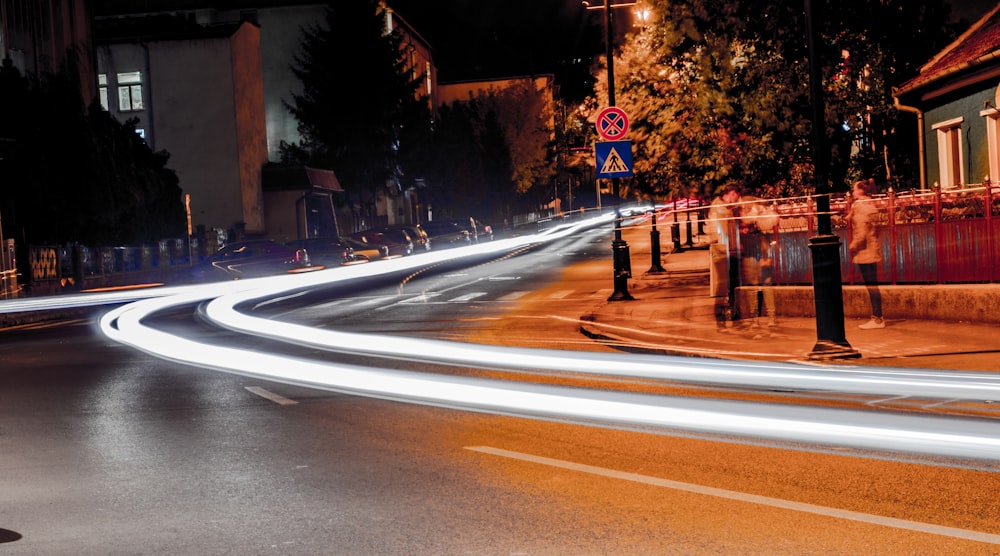 road at night