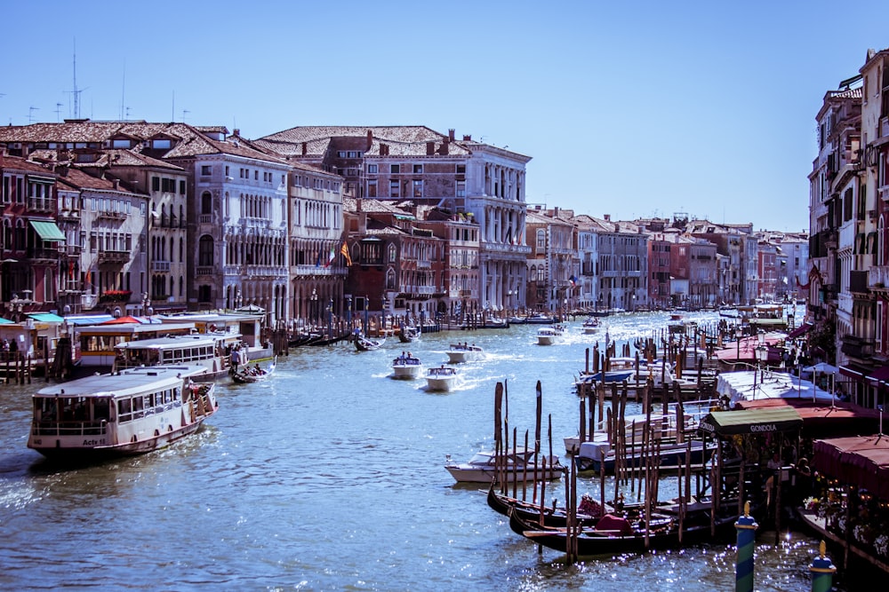 river with boats and buildings