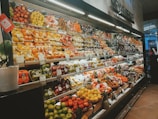 fruit display in groceries