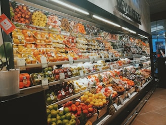 fruit display in groceries