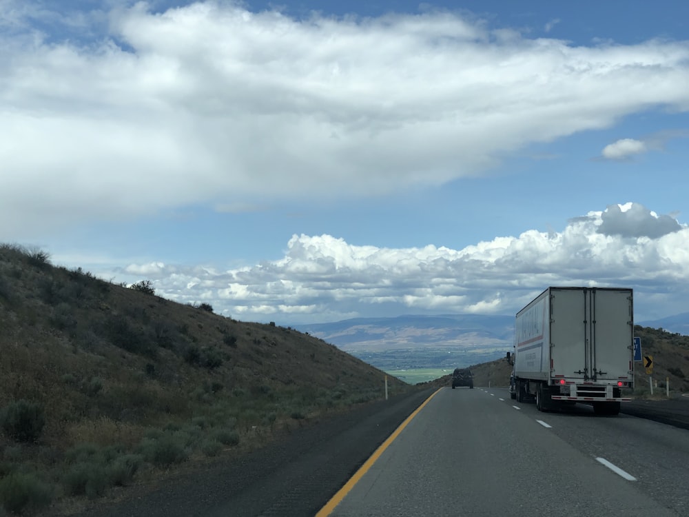 freight truck on highway