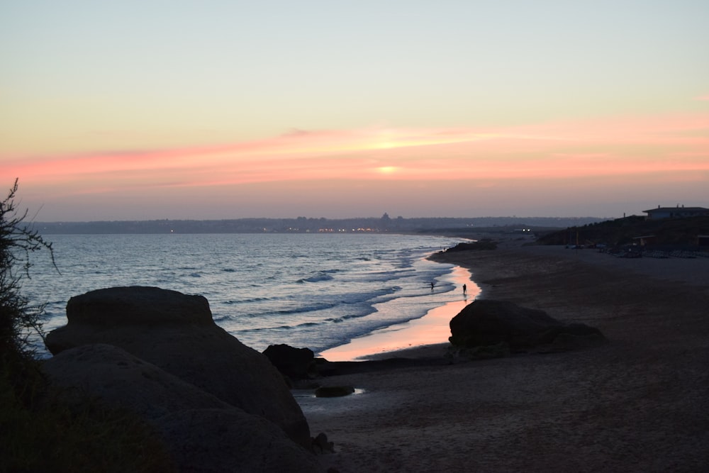 landscape photography of body of water