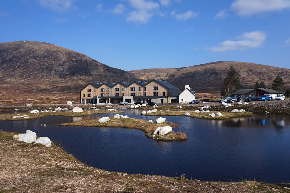 brown and black wooden houses