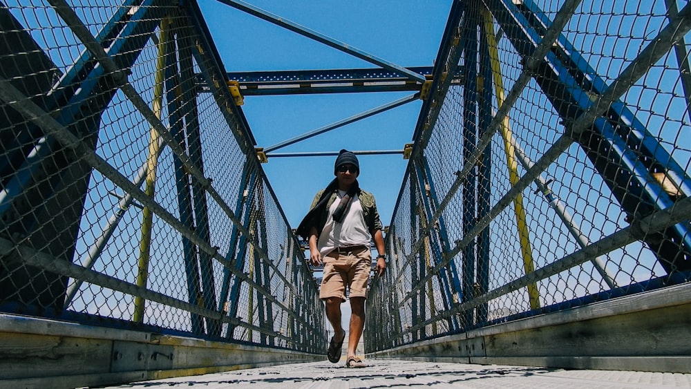 man walking during daytime