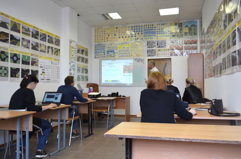Classroom with students at computers