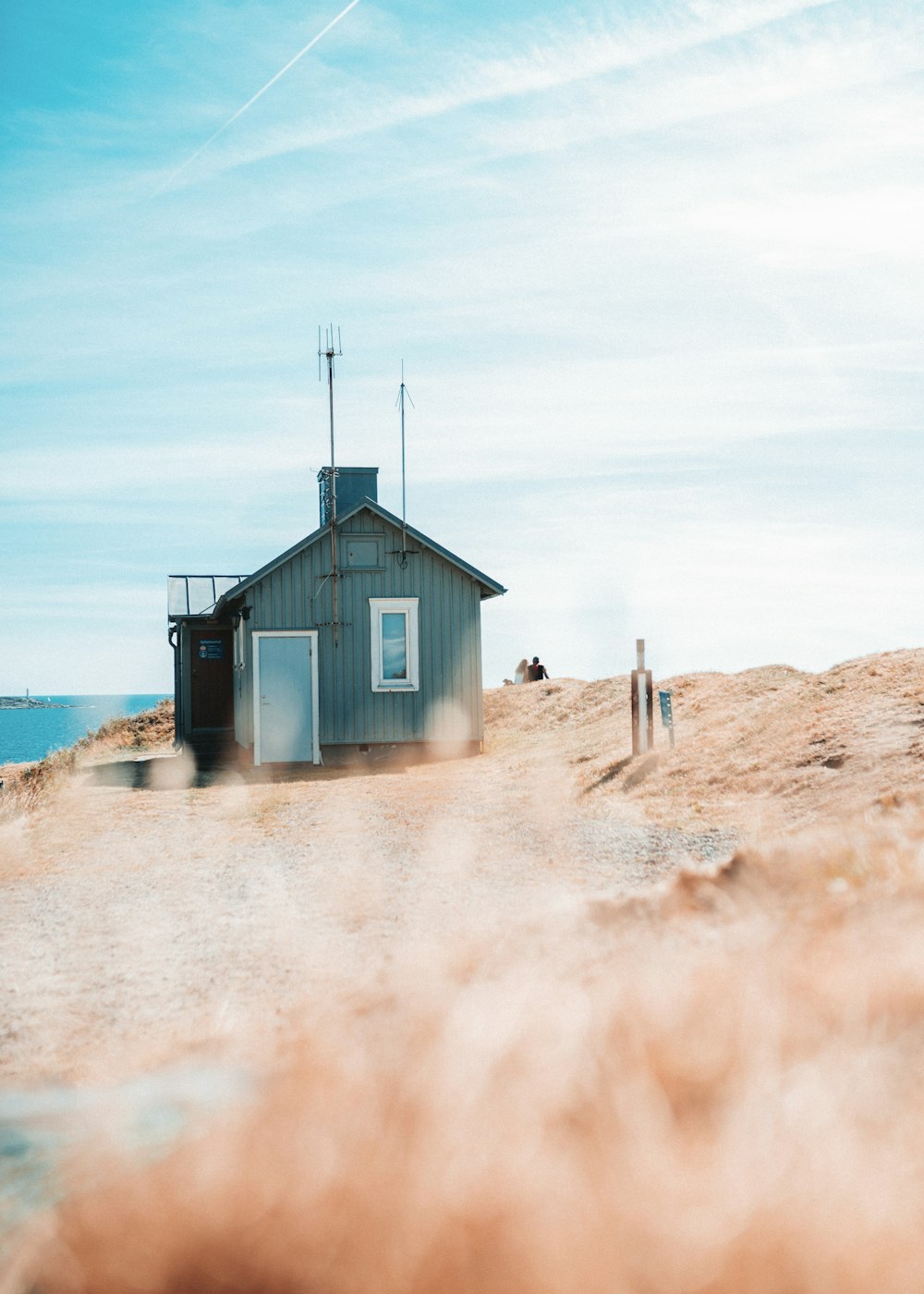 house in a hill during daytime