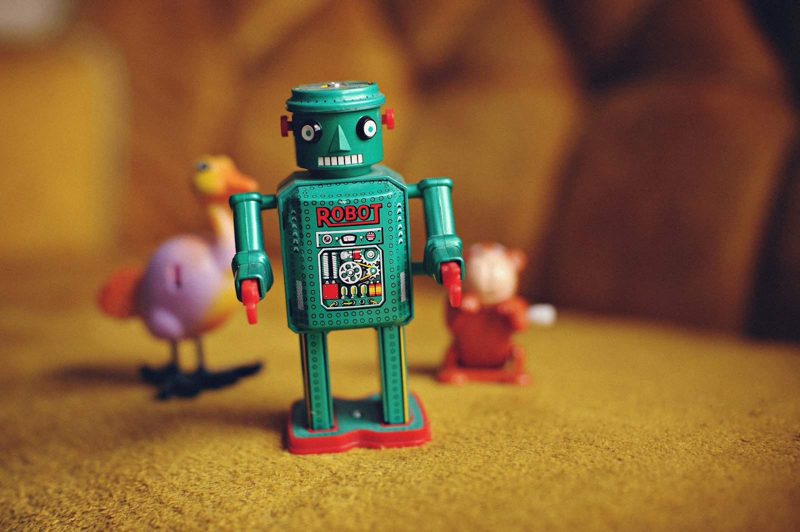 Nikon D3 sample photo. Green and multicolored robot photography