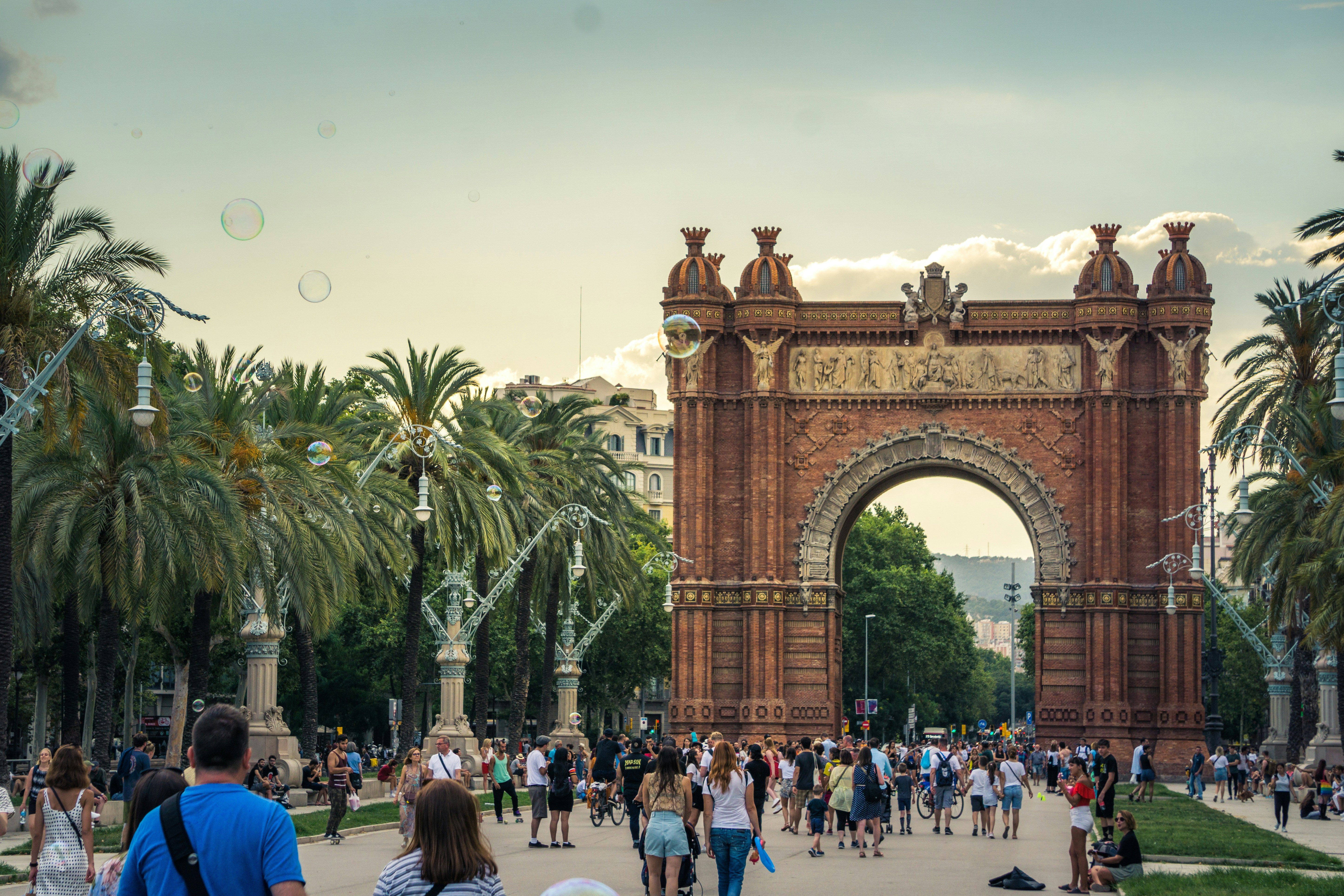 people near structure