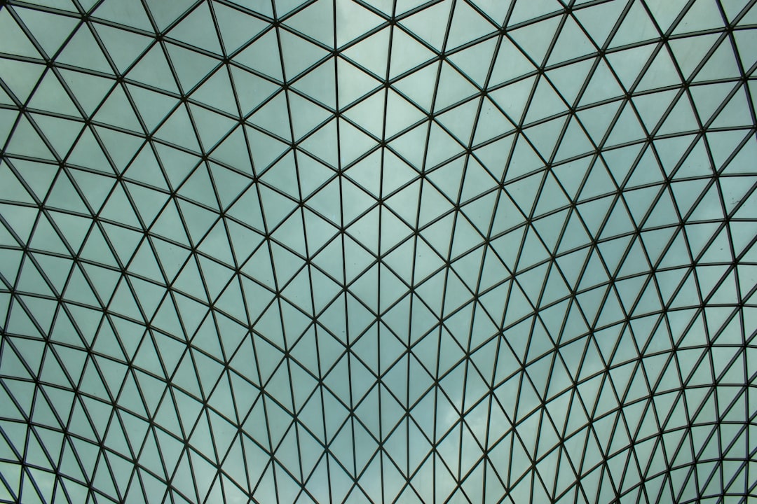 A glass pattern from the British Museum ceiling