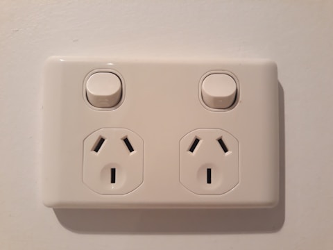 A variety of wall sockets displayed.