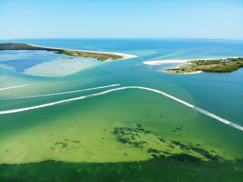 aerial photography of islands