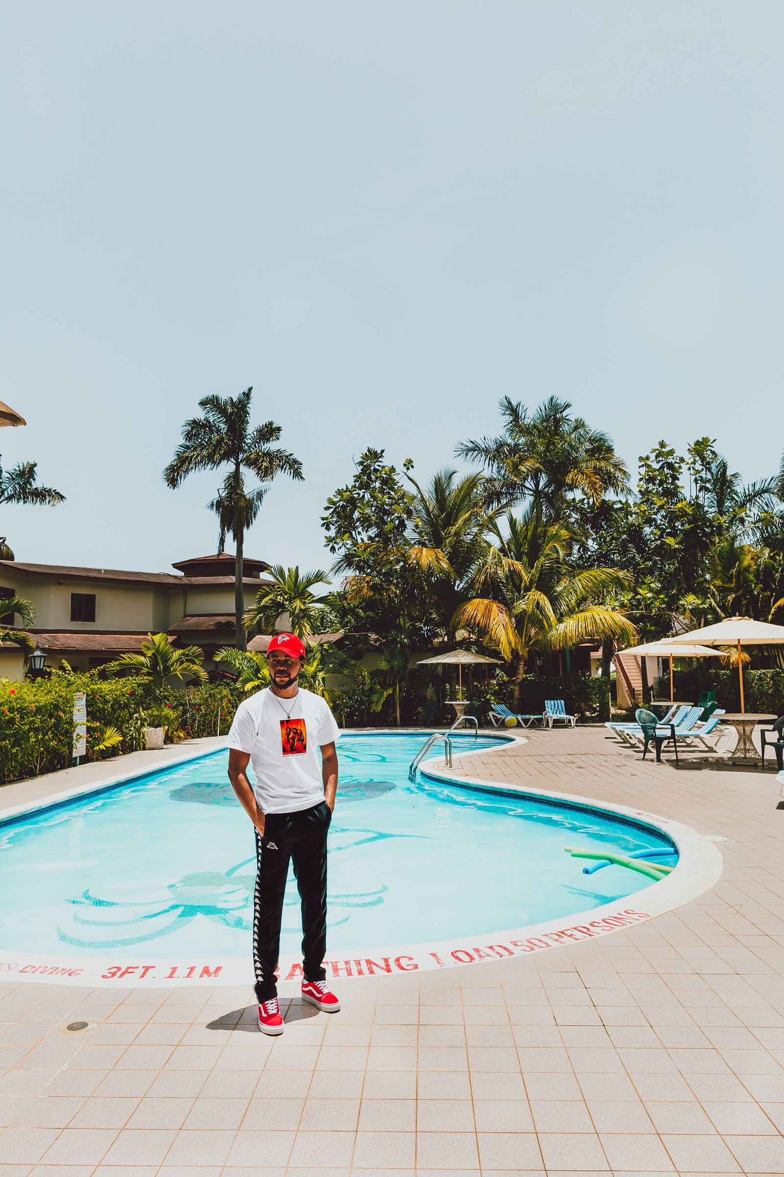 Canon EOS 5D Mark IV + Canon EF 24mm F1.4L II USM sample photo. Man standing near pool photography