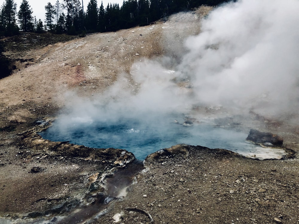 view of hot spring at the park