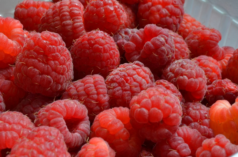 red raspberries