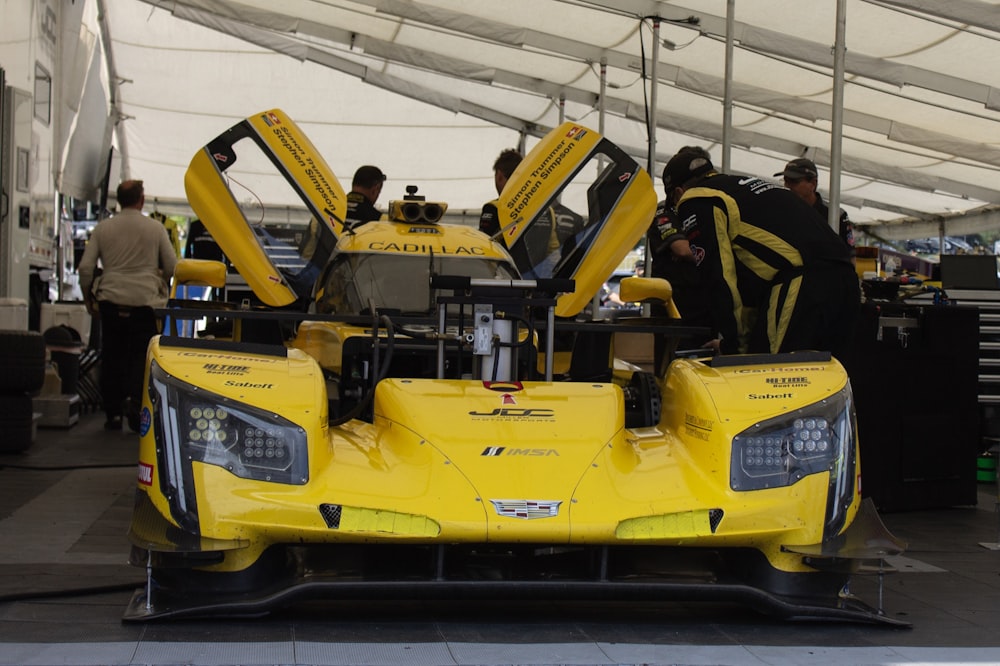 yellow and black vehicle close-up photography