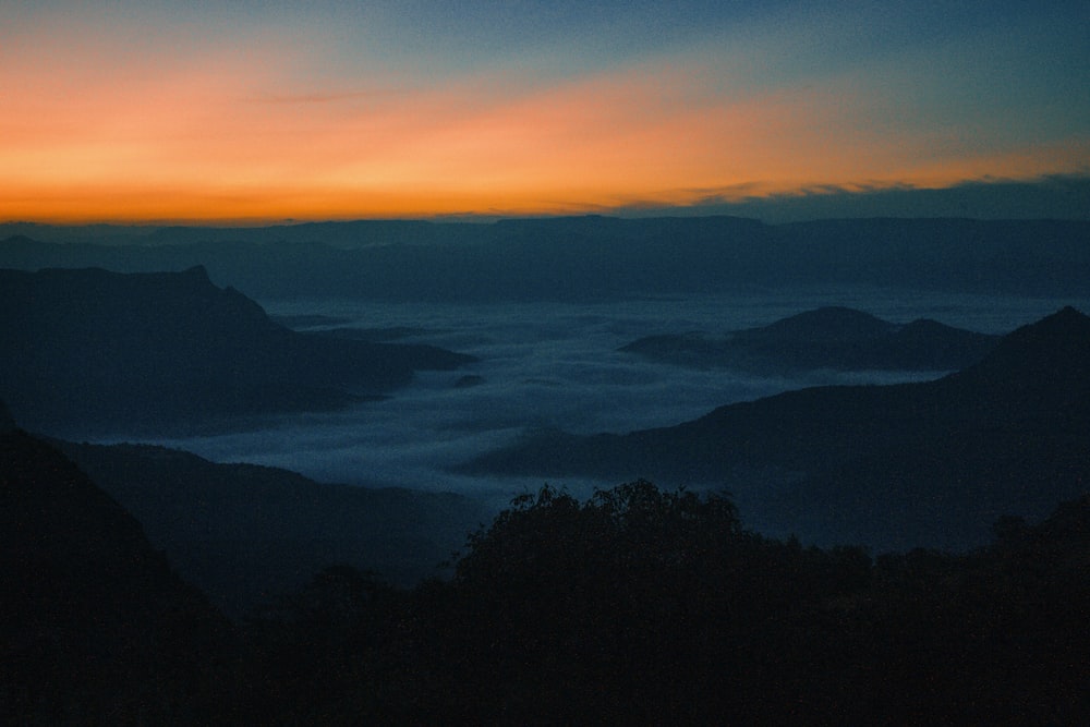 high-angle photography of mountains