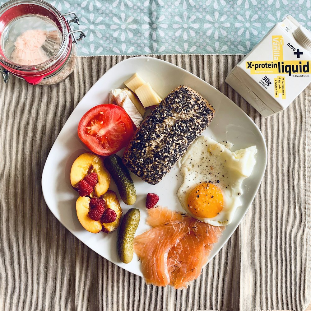 assorted foods on plate