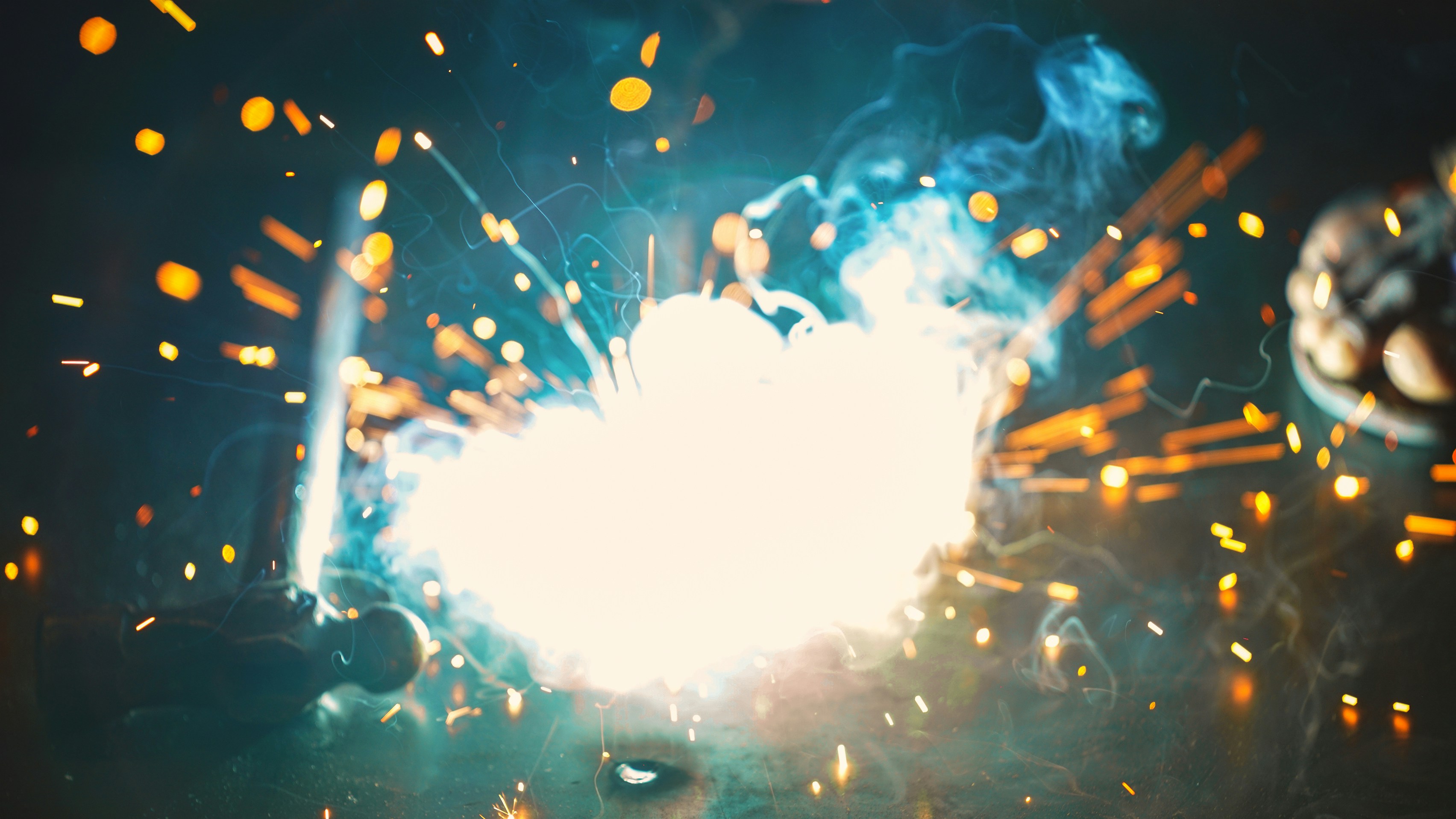 Explosive action scene