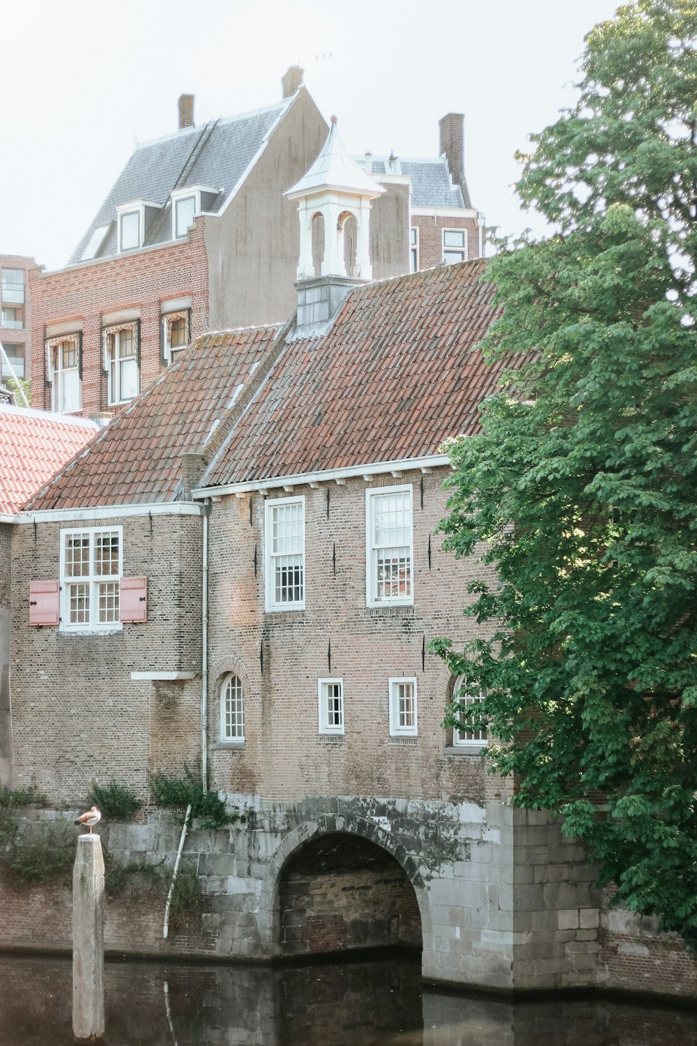 brown concrete building near water during daytime