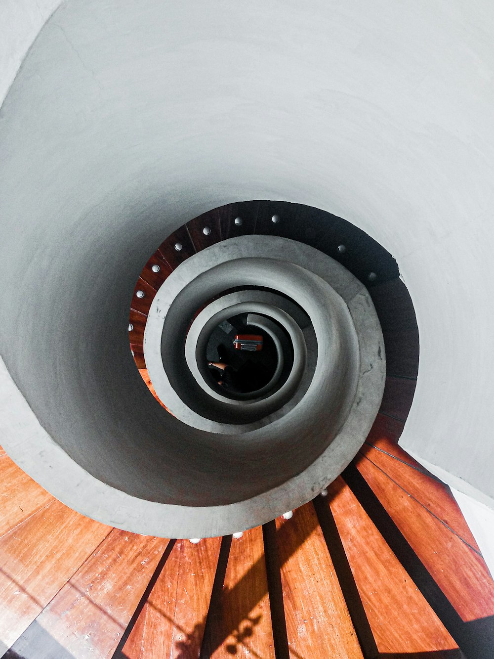 brown wooden staircase