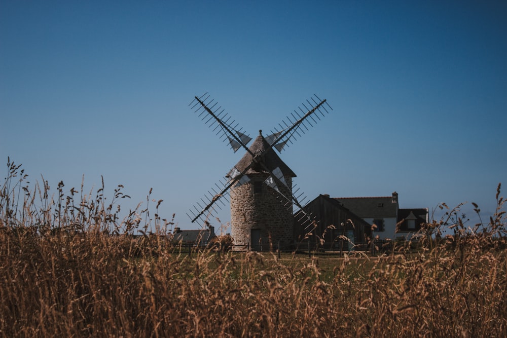 brown windmill