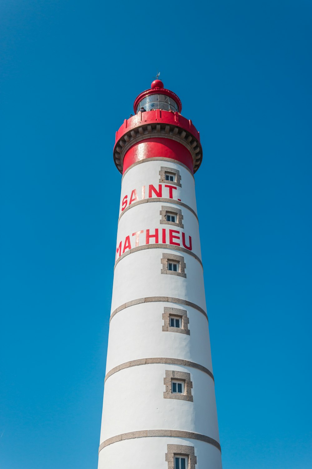 white and red lighthouse