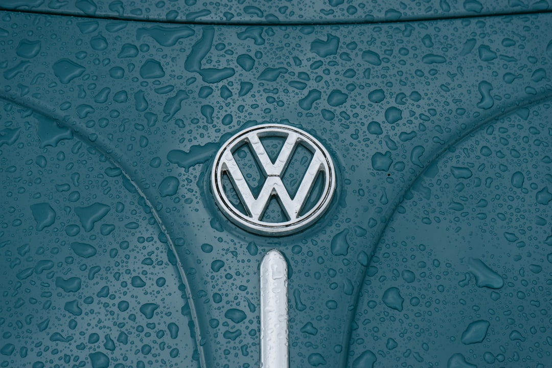 teal Volkswagen vehicle