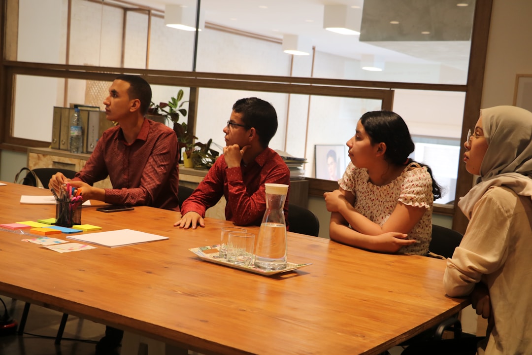 AI SaaS company team collaborating on growth strategy