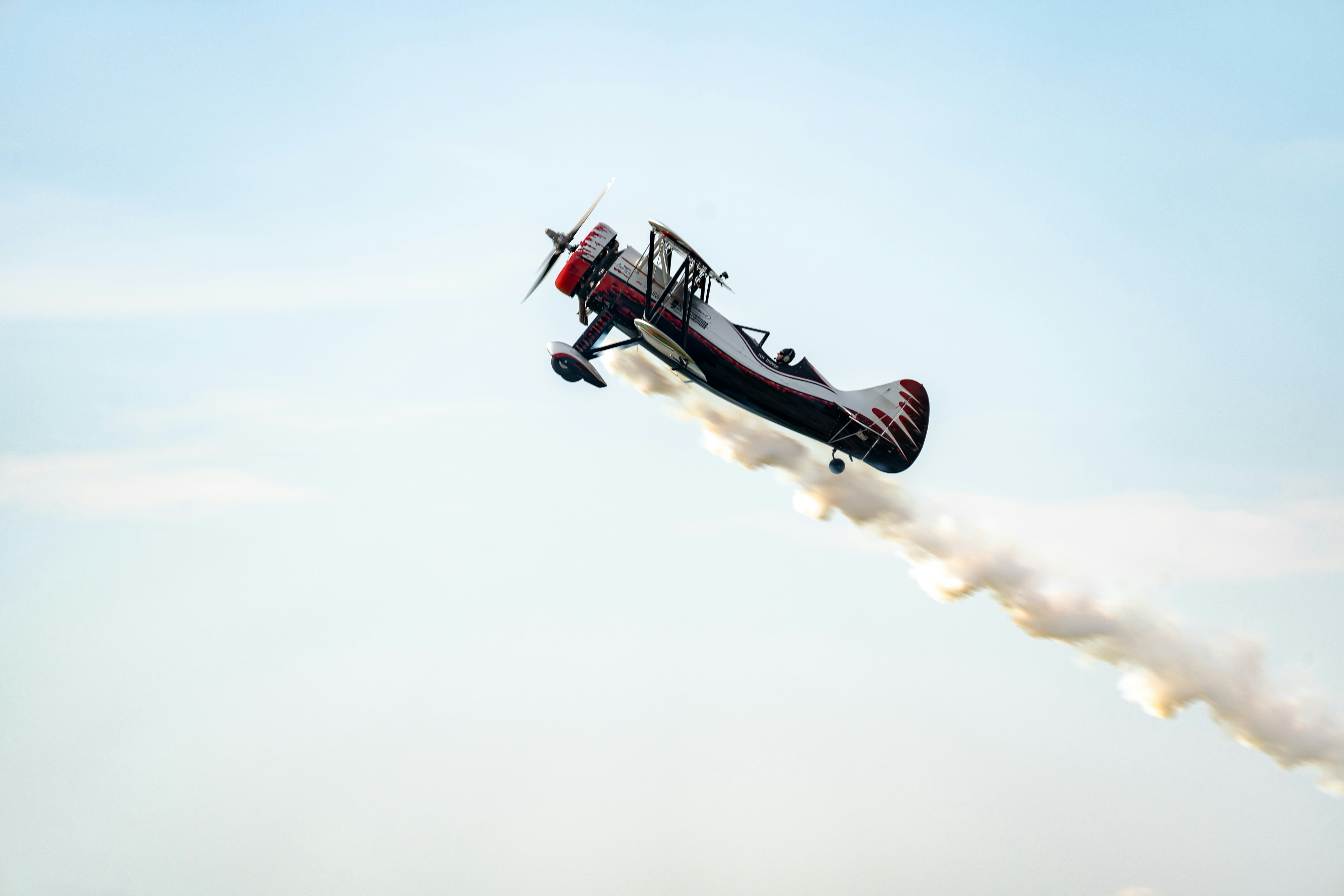 flying plane during daytime, 
