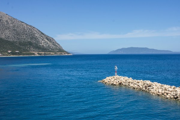 Photography of seashore and mountain during daytime — Kefalonia, Greece